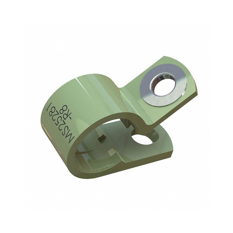 1 pcs : NM-24-R24 - CBL CLAMP P-TYPE GREEN FASTENER