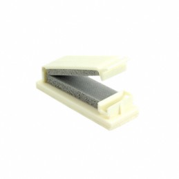 1 pcs : FCWSF-40-19 - CBL CLIP FLAT NATURAL ADHESIVE