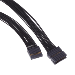 1 pcs : TFSD-10-28-G-10.00-T-NDS - .050 SOCKET DISCREET CABLE ASSEM