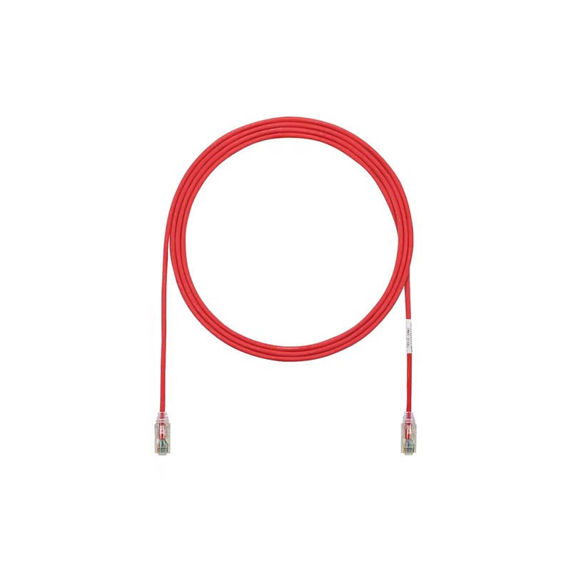 1 pcs : UTP28SP5RD - CABLE MOD 8P8C PLUG TO PLUG 5'