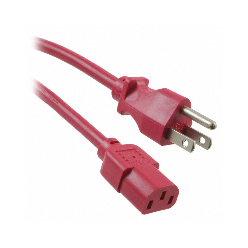 1 pcs : 800-18-13D-RE-0015F-1 - CRD 18AWG NEMA5-15P - 320C13 15'