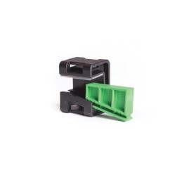 1 pcs : 151-01565 - CABLE TIE HLDR QUAD ADH BLK/GRN