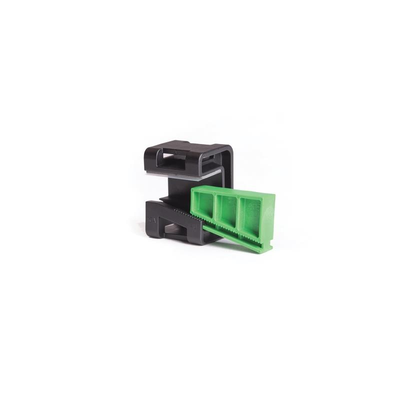 1 pcs : 151-01565 - CABLE TIE HLDR QUAD ADH BLK/GRN