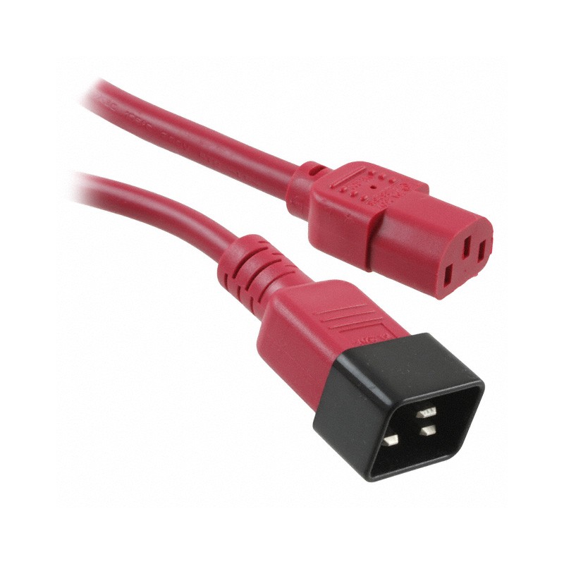 1 pcs : 800-14-19D-RE-0006F-1 - CORD 14AWG IEC320C20 - 320C13 6'