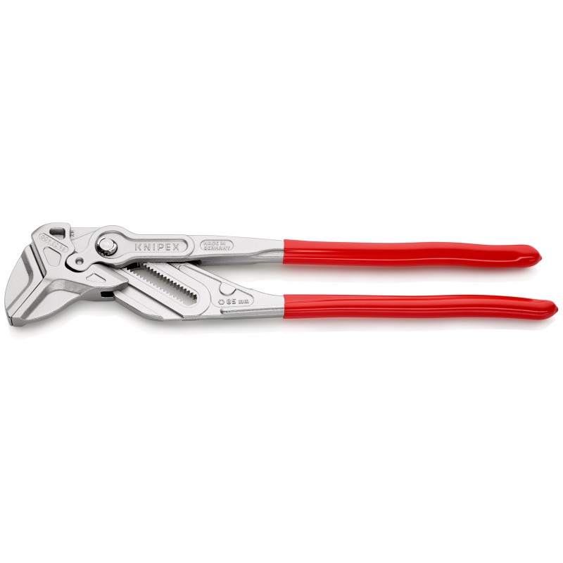 1 pcs - Knipex 86 03 Plier Wrench, 400 mm Overall, Flat, Straight Tip, 85mm Jaw