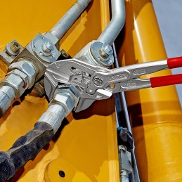 1 pcs - Knipex 86 03 Plier Wrench, 400 mm Overall, Flat, Straight Tip, 85mm Jaw