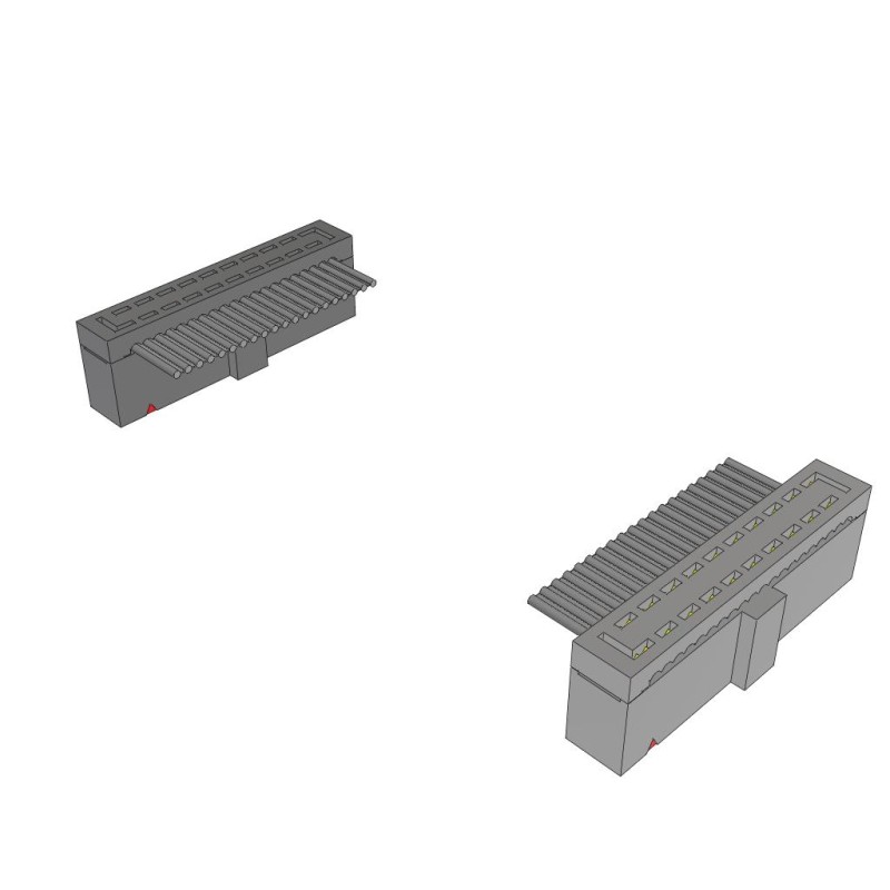 1 pcs : HCSD-10-D-06.00-01-N-G - IDC SOCKET AND TERMINAL CABLE AS