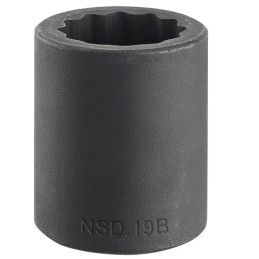 1 pcs - Facom 13mm, 1/2 in Drive Impact Socket Standard Impact Socket, 38 mm length