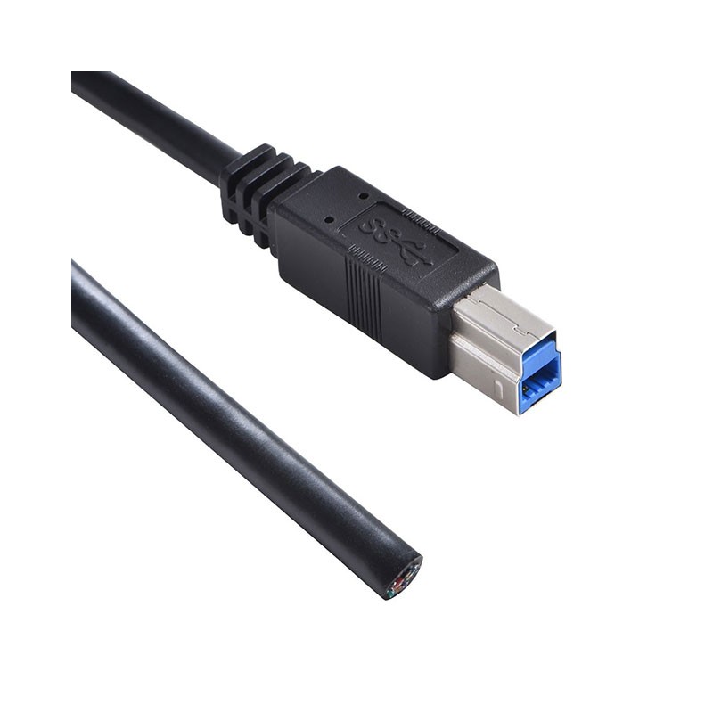 1 pcs : A-USB30BM-OE-300BK24 - CABLE B PLUG TO OPEN 9.84'