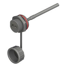 1 pcs : 107-1023-BL-00100 - CBL USB2.0 A RCPT-OPEN W/COUPL