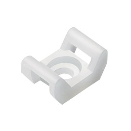 1 pcs : 87681210 - CABLE TIE HLDR DUAL SCREW WHITE