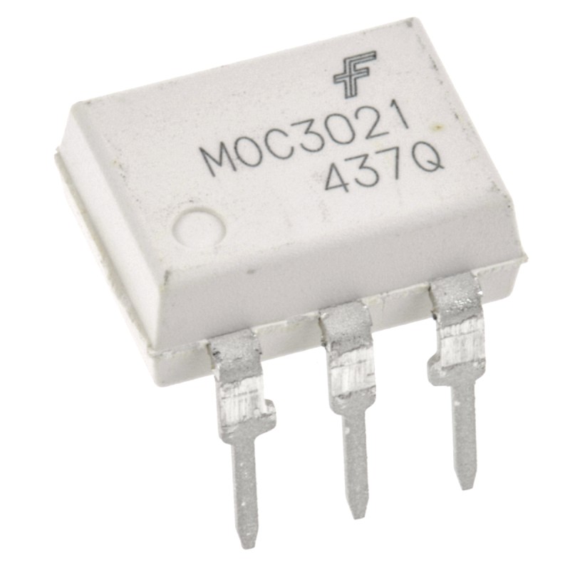 5 pcs - onsemi, MOC3021M DC Input Triac Output Optocoupler, Through Hole, 6-Pin DIP