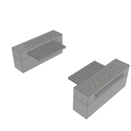 1 pcs : FFTP-06-D-03.85-01-N - .050 X .050 C/L TWISTED PAIR FEM