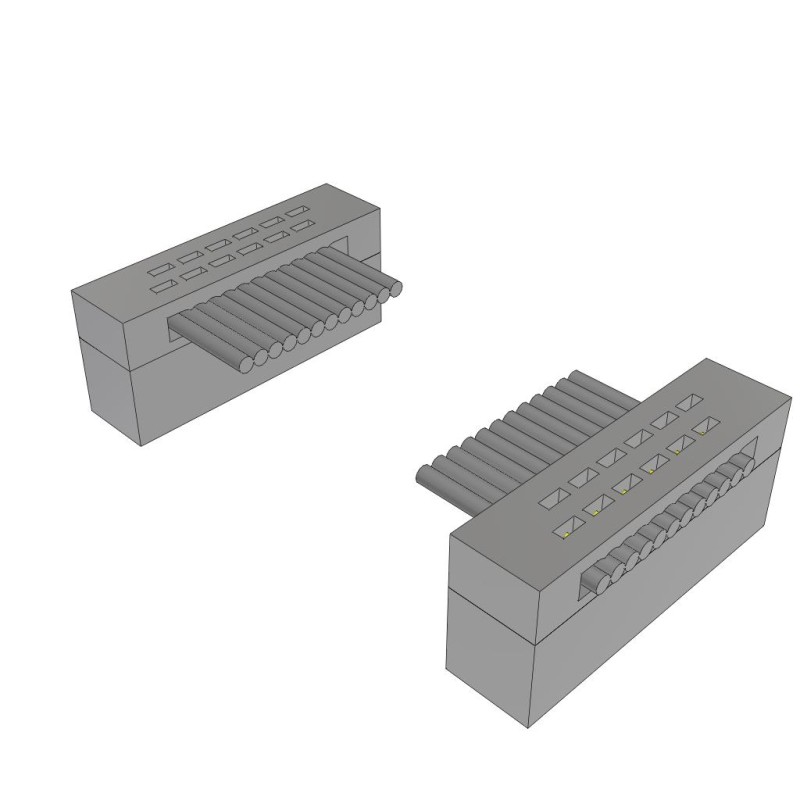 1 pcs : FFTP-06-D-03.85-01-N - .050 X .050 C/L TWISTED PAIR FEM