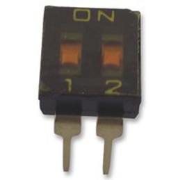 5 pcs - Omron 2 Way Through Hole DIP Switch DPST