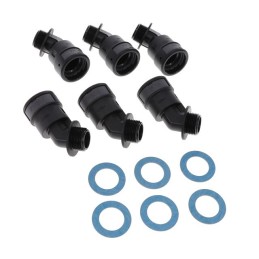 1 pcs : AAPA-23N04PB - FIPLOCK FITTING 45 ELBOW NW23