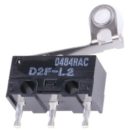 5 pcs - Omron Roller Lever Micro Switch, PCB Terminal, 3 A @ 125 V ac, SPDT, IP40