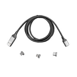 1 pcs : 5652 - WOVEN USB A CABLE WITH MAGNETIC