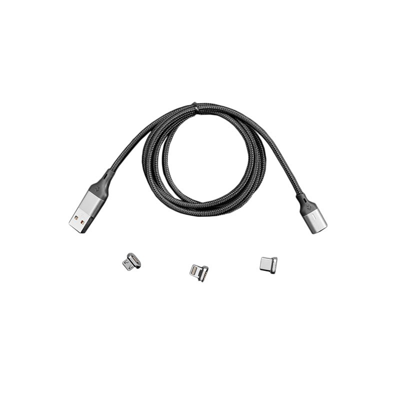 1 pcs : 5652 - WOVEN USB A CABLE WITH MAGNETIC