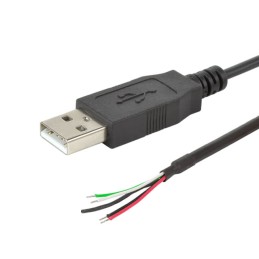 1 pcs : CBLT-UA-ST-1 - CBL USB2.0 A PLUG TO OPEN 3.28'