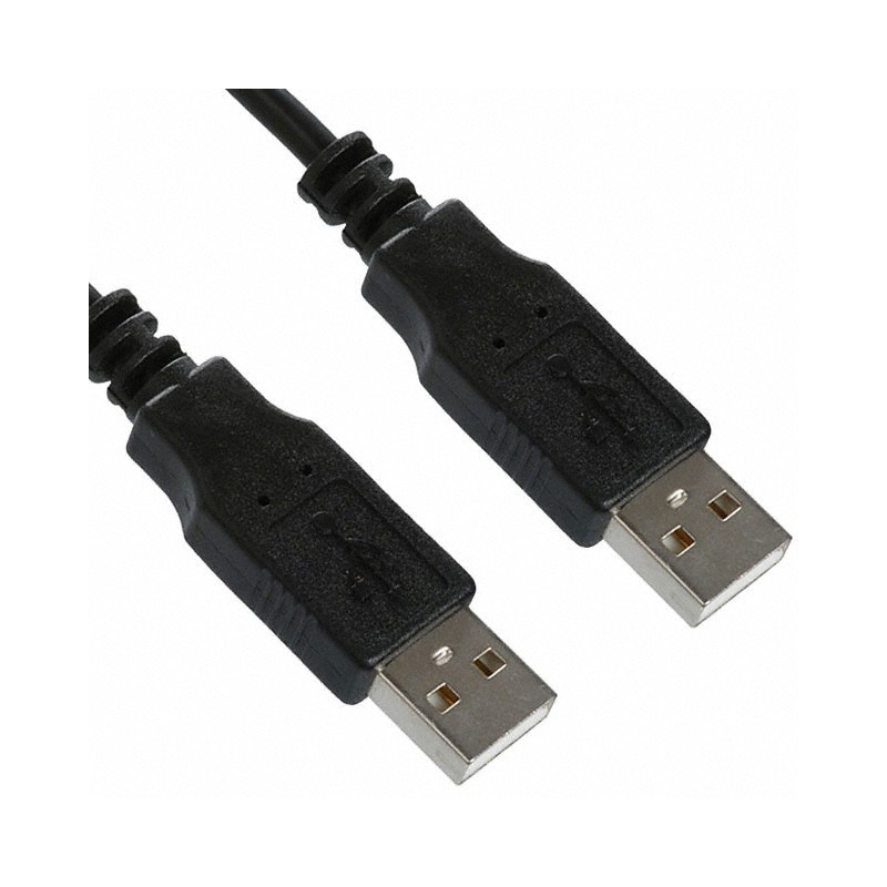 1 pcs : AK670/2-5-BLACK - CBL USB2.0 A PLUG-A PLUG 16.4'