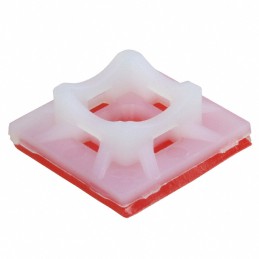 1 pcs : FTH-5-DHB - CABLE TIE HLDR QUAD ADH NATURAL