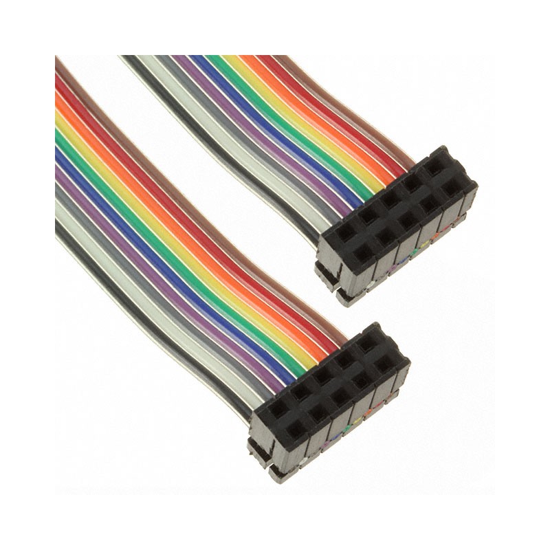 1 pcs : IDSD-05-D-20.00-T - CBL ASSY FLAT 10 POS IDC 20'