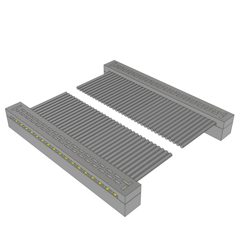 1 pcs : TCSD-17-D-10.00-01-N - 2MM DOUBLE ROW FEMALE IDC ASSEMB