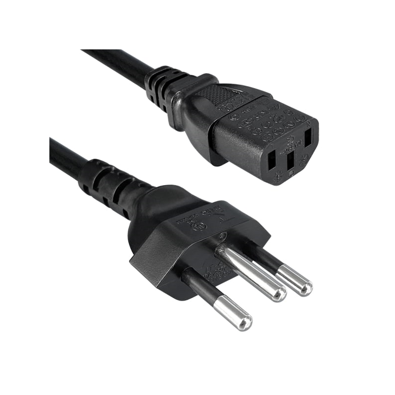 1 pcs : 392008-01 - CORD 18AWG NBR 14136 - C13 8.20'