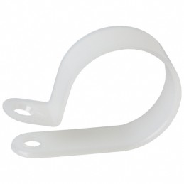 1 pcs : 7639 - CBL CLAMP P-TYPE WHITE FASTENER