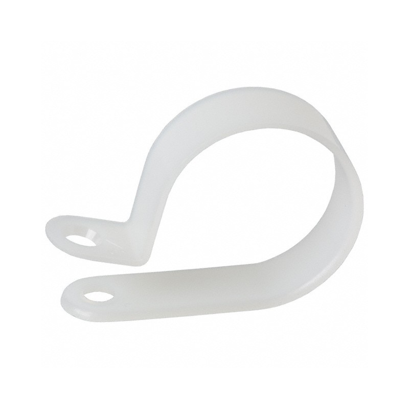 1 pcs : 7639 - CBL CLAMP P-TYPE WHITE FASTENER