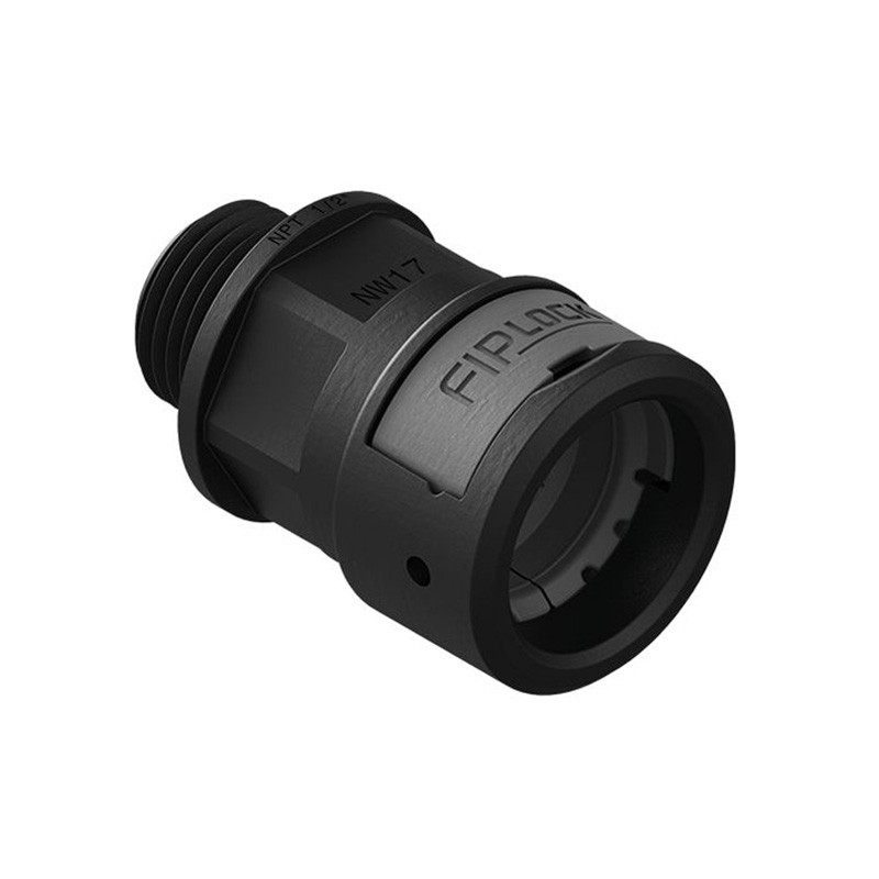 1 pcs : ASPA-48N09PB - FIPLOCK, FITTING STRAIGHT, NW48,