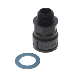 1 pcs : ASPA-17N02PB - FIPLOCK, FITTING STRAIGHT, NW17,
