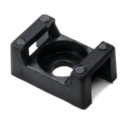 1 pcs : CTM00C2 - CABLE TIE HLDR DUAL SCREW 6 BLK