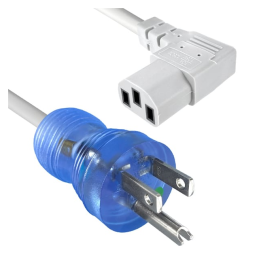 1 pcs : 240003-06 - CORD 18AWG 5-15P TO C13 RA 10'