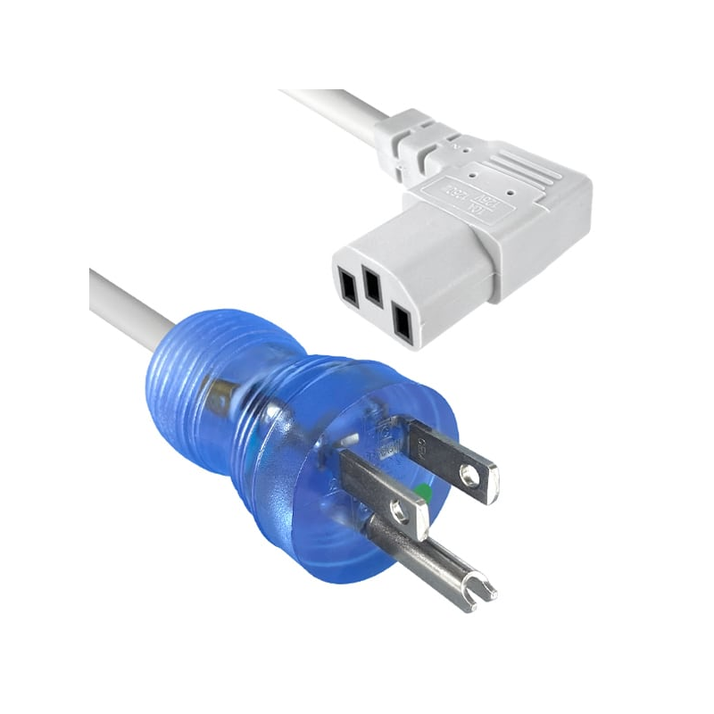 1 pcs : 240003-06 - CORD 18AWG 5-15P TO C13 RA 10'