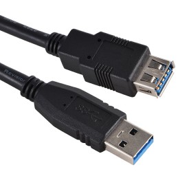 1 pcs : A-USB30AM-30AF-300 - CABLE A RCPT TO A PLUG 9.84'