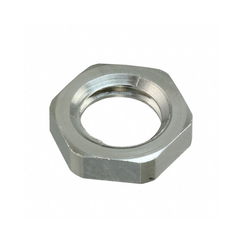 1 pcs : A8000.08 - LOCKNUT NICKEL PLATED BRASS M8