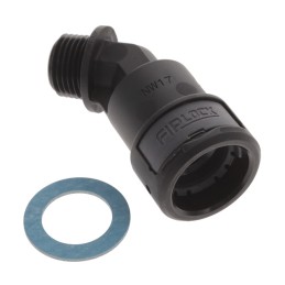 1 pcs : AAPA-17N02PB - FIPLOCK FITTING 45 ELBOW NW17