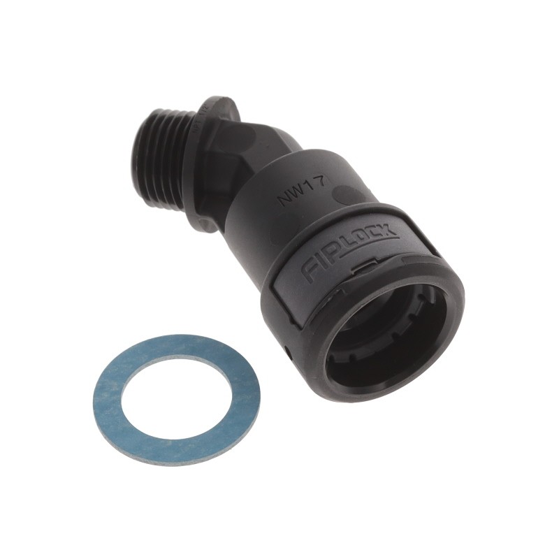 1 pcs : AAPA-17N02PB - FIPLOCK FITTING 45 ELBOW NW17