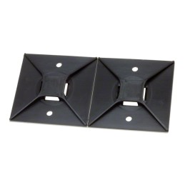 2 pcs : ABM4H-AT-T0 - CABLE TIE HLDR QUAD ADH 2QTY2