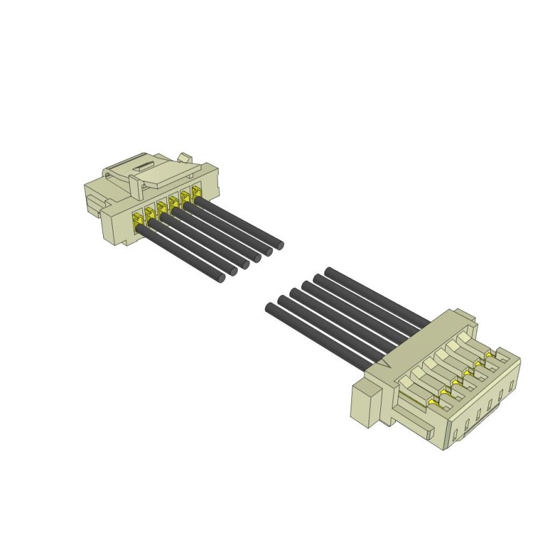 1 pcs : S1SS-06-28-GF-10.00-L1 - MICRO MATE SINGLE ROW DISCRETE W