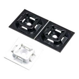 2 pcs : ABM100-AT-C - CABLE TIE HLDR QUAD ADH 2QTY2