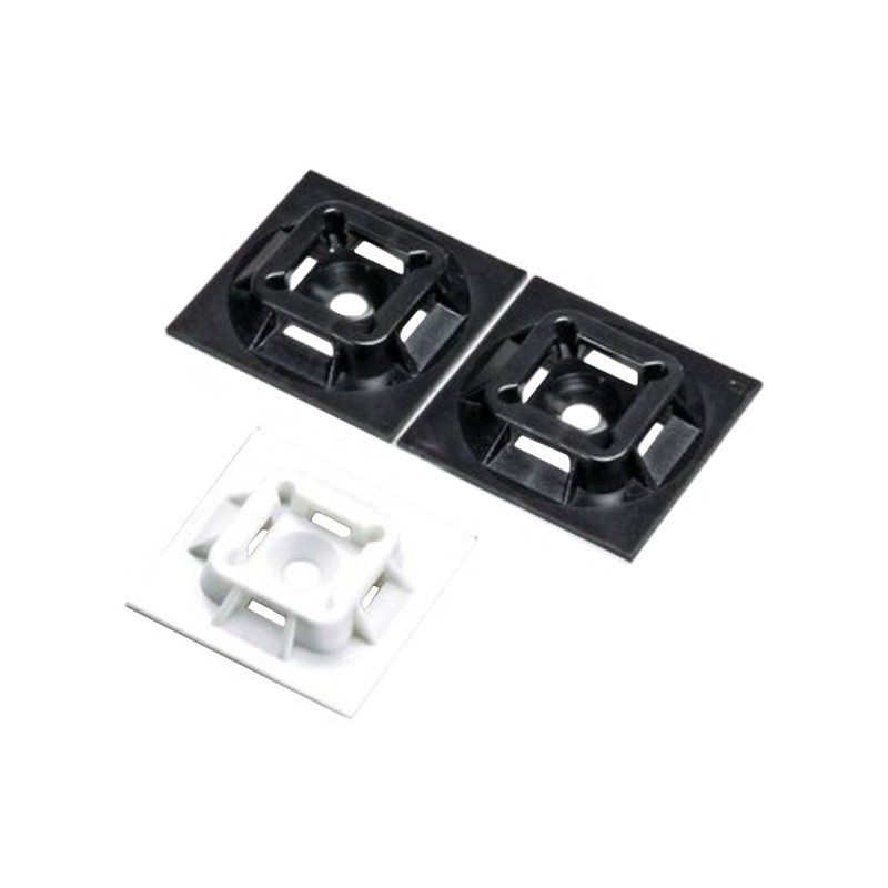2 pcs : ABM100-AT-C - CABLE TIE HLDR QUAD ADH 2QTY2