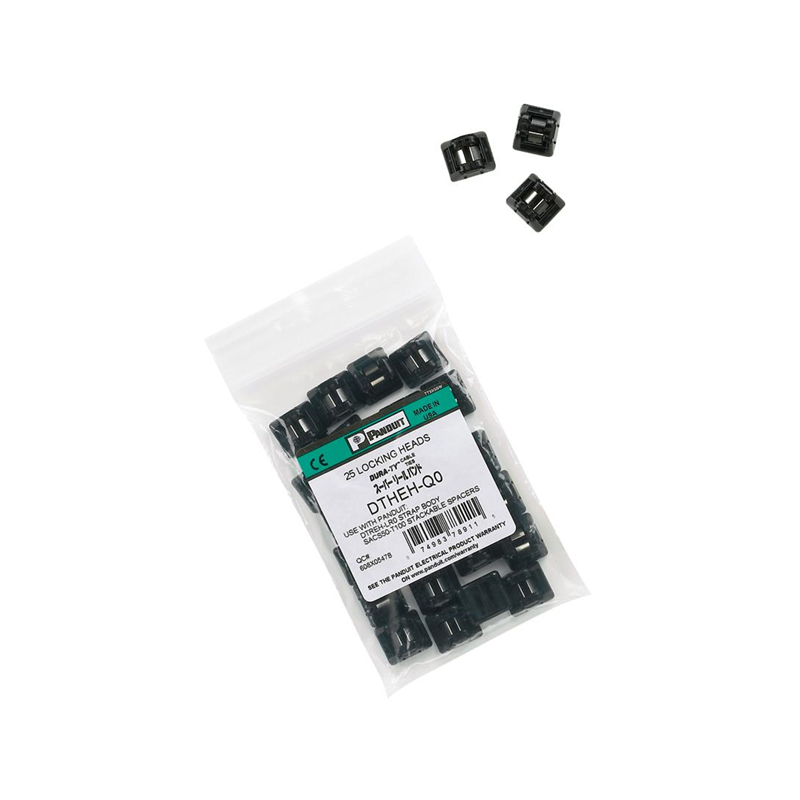 1 pcs : DTHH-Q0 - CABLE TIE HEAD HEAVY BLACK