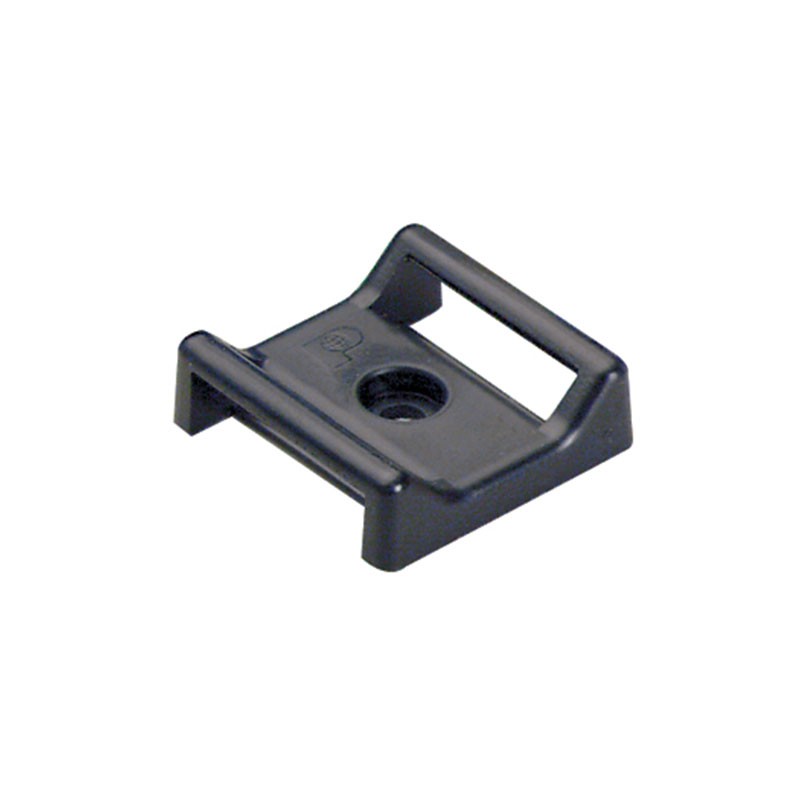 1 pcs : ABMT-A-Q20 - CABLE TIE HLDR DUAL ADH BLACK