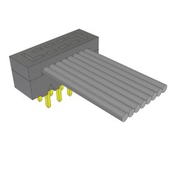 1 pcs : TCMD-04-S-12.00-01 - 2MM DOUBLE ROW MALE IDC ASSEMBLY