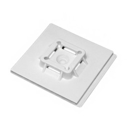 1 pcs : SGABM50-A-L - CABLE TIE HLDR QUAD ADH WHITE