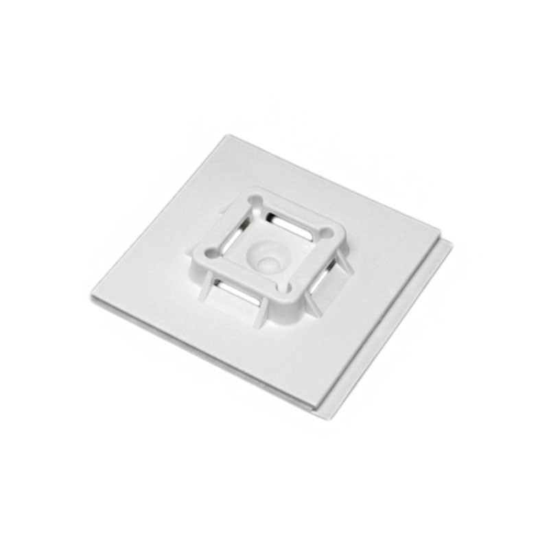 1 pcs : SGABM50-A-L - CABLE TIE HLDR QUAD ADH WHITE