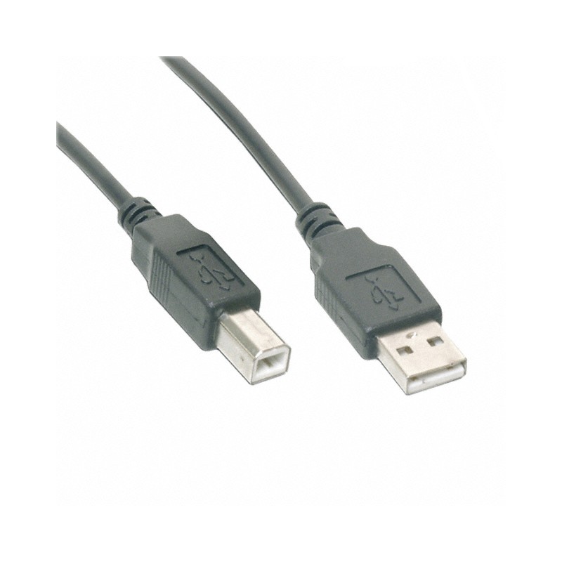 1 pcs : AK672-2-BLACK - CBL USB1.1 A PLUG TO B PLG 6.56'